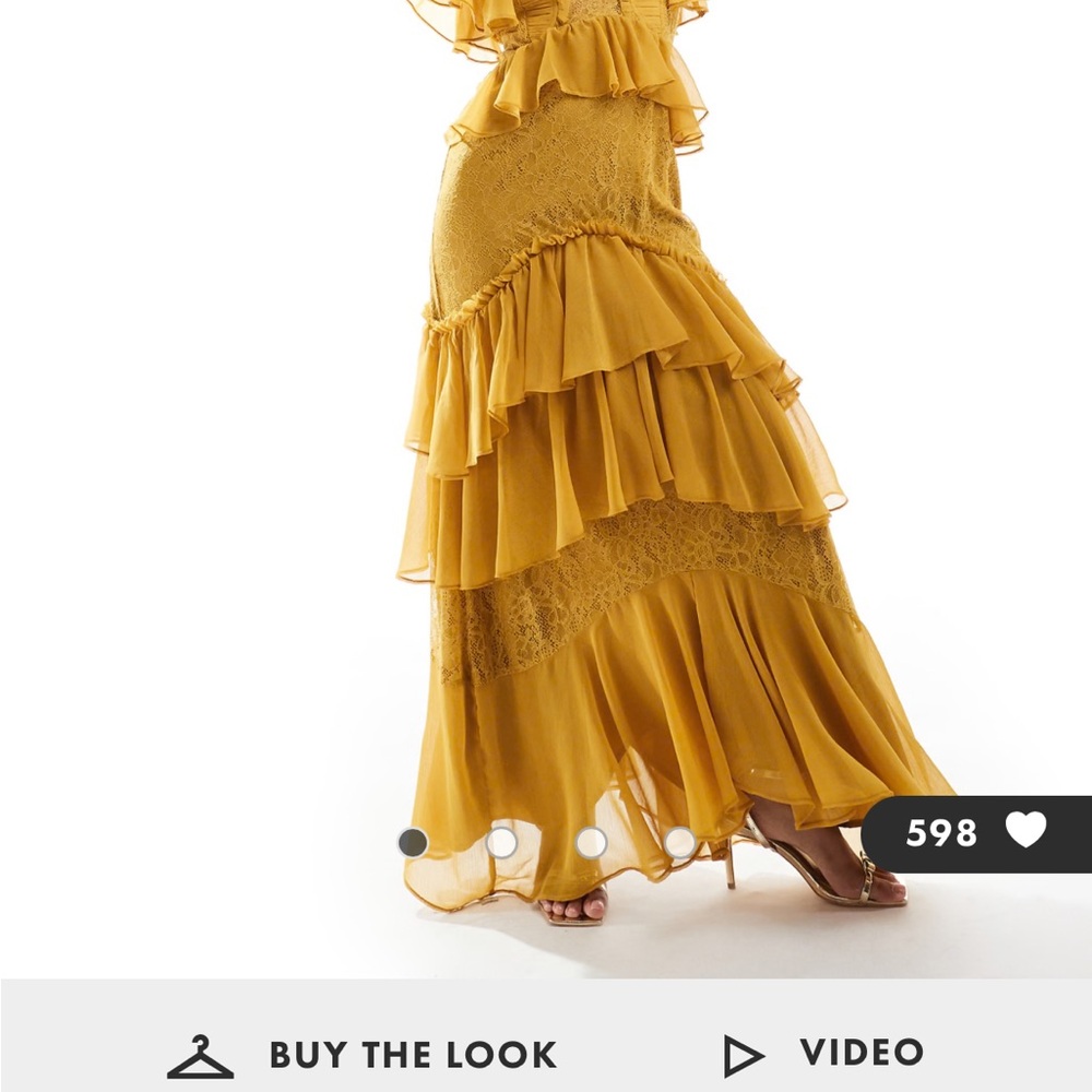 ASOS Mustard Maxi Dress